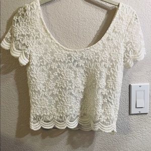 Lace crop top